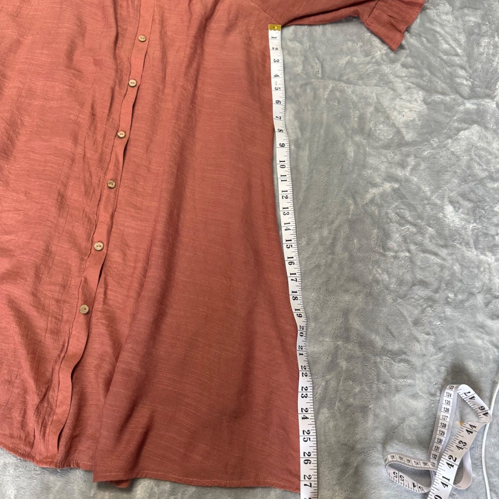 Naif Button Down Ruffle Sleeve Shift Dress XL - Picture 7 of 9